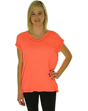 Calvin Klein Performance Women's Rolled Short Sleeve Icy Wash Tee