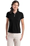 Nike Golf 354064 Ladies Dri-FIT Pebble Texture Polo. – Black – L, Online Clothing Store