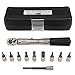BIKEHAND Bicycle Bike 1/4 Inch Driver - Torque Wrench Allen Key Tools Socket Set Kit 2-24Nm - Micro Adjustable