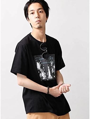 Amazon ウィゴー メンズ Wego ウィゴー Wego シティーフォトプリントtシャツ ブラック Xl Tシャツ カットソー 通販
