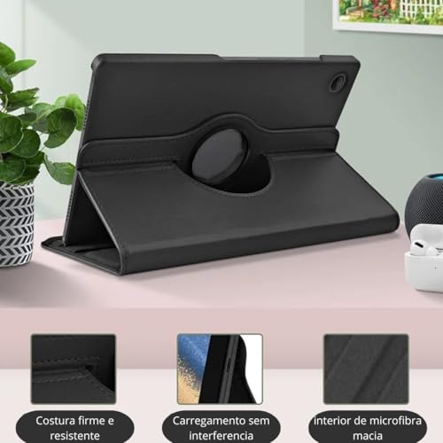 Capa Case Tablet Giratoria compatível com Samsung Galaxy Tab A11+ A11 plus 11 polegadas 2025 + Caneta Touch