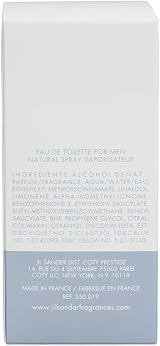Jil Sander Strictly Fresh Eau de Toilette 60ml Men Woody Aromatic Spray view 5