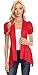 Red Cardigan Womens Reg and Plus Size Open Flyaway Cardigan, Red