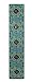 TALISMAN4U Jewish Mezuzah Case with Scroll Blue Floral Ornament Israel Judaica Wood Door Mezuza 5 Inch