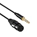 1/4’’ to XLR,CableCreation 15Feet 6.35MM TRS to XLR Female Cable for Microphone,Mixer,Guitar,AMP,Speakers,Black