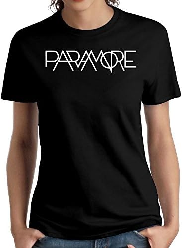sixskoo T-Shirt Paramore Women's Round Neck Leisure Graphic Short Sleeve Tees Tops Paramore M