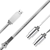 Midi Cable to Usb, Zipper Design Midi Interface for Keyboard with Double-layer Circuit Board,Fever Grade Copper Wire, the Latest Chip,TPE Material(5.6ft)