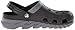 Crocs Unisex Duet Max Clog, Black/Charcoal, 9 M US Men/11 M US Women