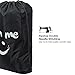 HOMEST 2 Pack XL Wash Me Travel Laundry Bag, Dirty Garments Organizer, Large Enough to Hold 4 Loads of Clothes, Easy Fit a Hamper or Clothing Basket, Black and Red