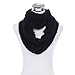 Premium Winter Mesh Knit Infinity Loop Circle Scarf, Black
