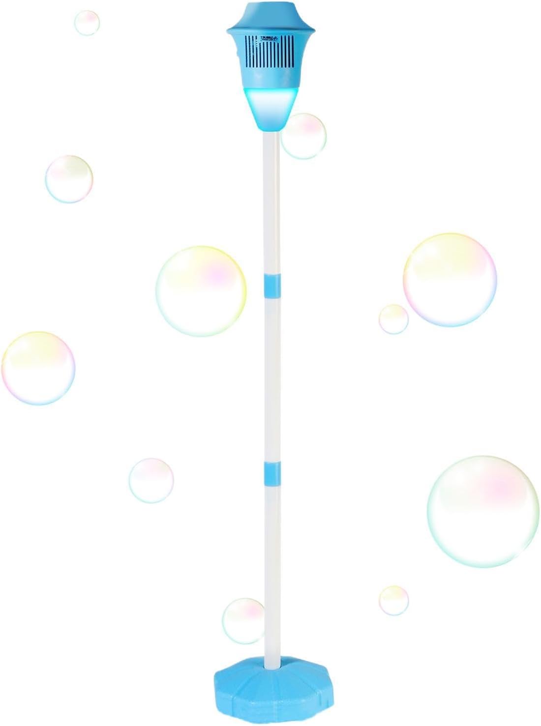 Automatic Bubble Machine Maker for Kids, Height Adjustable Standing Bubble Torch Garden Lamp for Outdoor Gathering