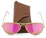 Ray-Ban RB3025 112/4T Aviator Gold Frame / Cyclamen Flash Lens 58mm