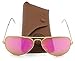 Ray-Ban RB3025 112/4T Aviator Gold Frame / Cyclamen Flash Lens 58mm