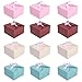 MissShorthair Gift Boxes, 12 Pack Solid Color Decorative Boxes for Small Gifts, Favor Boxes for Christmas, Wedding, Birthday, Party, Holidays