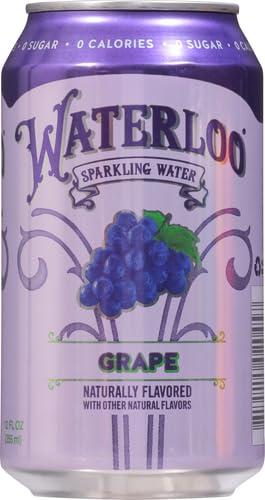WATERLOO SPARKLING WATER WATERLOO GRAPE SPARKLING WATER, 12 FL OZ