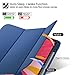 ZtotopCases for iPad Pro 12.9 3rd Generation 2018 /iPad Air 13 Inch 2024/2025 Case with Pencil Holder, Lightweight Slim Soft TPU Back Trifold Smart Cover with Auto Sleep/Wake, Blue