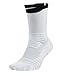 Nike Men's Elite Versatility Crew Basketball Socks (Small, White/Black)