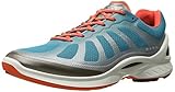 ECCO Women's Biom Fjuel Racer Cross Trainer, Silver Metallic/Capri Breeze/Coral Blush, 39 EU/8-8.5 M US