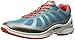 ECCO Women's Biom Fjuel Racer Cross Trainer, Silver Metallic/Capri Breeze/Coral Blush, 39 EU/8-8.5 M US