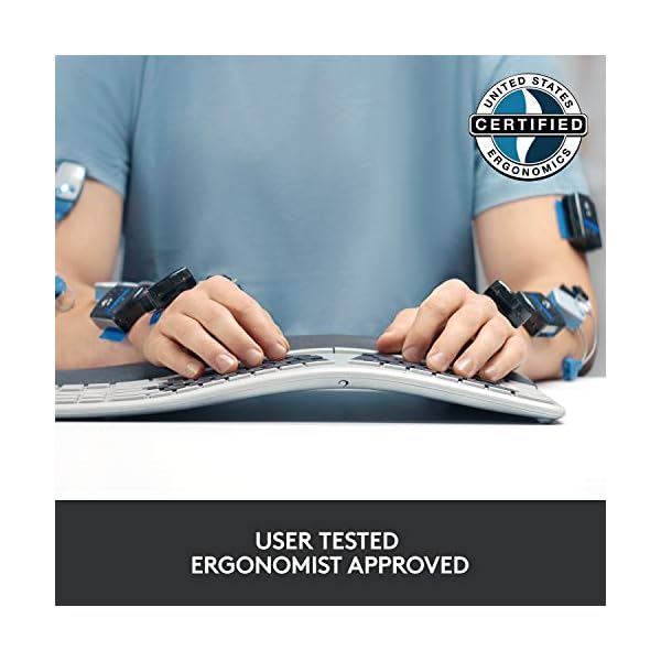 Logitech-ERGO-K860-Wireless-Ergonomic-Keyboard-with-Split-Keyboard-Layout-Wrist-Rest-Support-Natural-Typing-Dark-GreyStain-Resistant-WindowsMac-Bluetooth-USB-Receiver-Included--UK-Layout Logitech ERGO K860 Wireless Ergonomic Keyboard - Split Keyboard Layout, Wrist Rest, Natural Typing, Stain-Resistant…