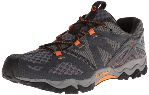 Merrell Men's Grassbow Air Trail Running Shoe,Dark Grey/Orange,11.5 M US