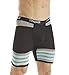 MYPAKAGE Men's Premium Yarn Dye Bottom, Teal Stripe, Medium