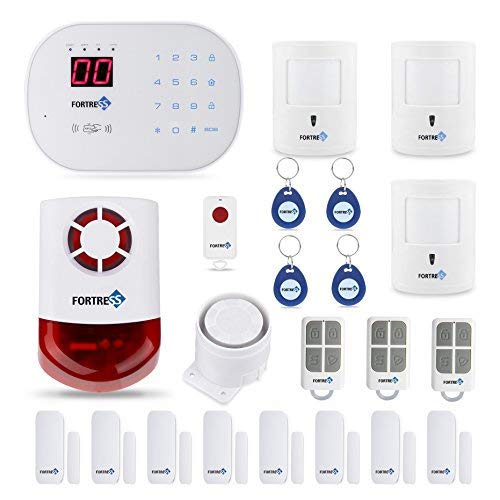 Compatible with Alexa -App Controlled Updated S03 WiFi and Landline Security Alarm System Deluxe Pet Kit Wireless DIY Home Security System by Fortress Security Store- Easy to Install