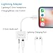 Fourcase 3.5mm Headphone Jack Adapter, 3.5 mm Earphone Audio + Charge Adapter 2 in 1 Audio Splitter Compatible iP XS/ XR/ XS Mas,IP 7/8/X/7 Plus/8 Plus