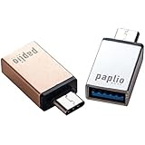 [4 in 1 Pack] MINIADA Micro USB to USB C Adapter, Converts Micro USB Female to USB C Male, Works with Galaxy S8, S8+, MacBook, Nintendo Switch, Sony XZ, LG V20 G5 G6 and More