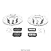 Power Stop K2323 Front Z23 Carbon Fiber Brake Pads with Drilled & Slotted Brake Rotors Kit For Toyota Sequoia 2001-2002, Toyota Tundra 2000-2002 [Model Specific]
