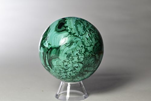 Malachite Sphere Handmade in Africa 6.3 cm 443 grams