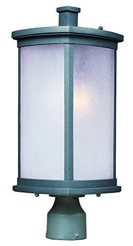 Maxim Lighting 3250 Terrace Outdoor Pole/Post Mount Lantern, Platinum Finish, 8 by 19.25-Inch