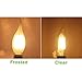 Dimmable E12 LED Candelabra Bulb 4 Watt Night Light Bulbs Soft White 400LM Vintage Chandelier Light Bulbs C35 LED Candle Bulbs Frosted Glass Flame Shape, 40watt Incandescent Equivalent, 10 Pack