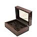 JunningGor Championship Big Heavy Ring Display Wooden Box (5 Holes)