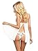 Dreamgirl Women's Flirty Glamourous Pleated Chiffon Babydoll