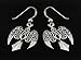 Dryad Designs Metal Womens Dangle Earrings Sterling Silver Morrigan Raven Earrings Celtic Pagan Silver