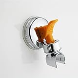 Adjustable Shower Hand Head Holder with Suction Cup Chrome Bracket No Drilling