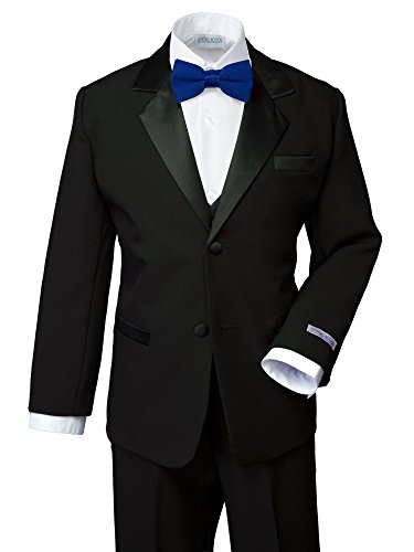 Spring Notion Boys' Classic Fit Tuxedo Set - No Tail, Includes Shirt, Vest, Jacket & Pants