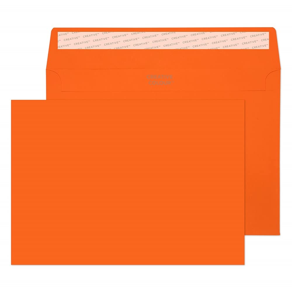 Blake Creative Colour C5 162 x 229 mm 120 gsm Peel & Seal Wallet Envelopes (45305) Pumpkin Orange - Pack of 25 — image 1