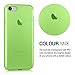 kwmobile Case Compatible with Apple iPhone SE (2022) / iPhone SE (2020) / iPhone 8 / iPhone 7 - Clear Case Soft Slim Flexible Protective TPU Phone Cover - Green