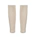 TiaoBug 1 Pair Unisex Compression Calf Sleeves Foot Care Socks Leg Support (Nude)