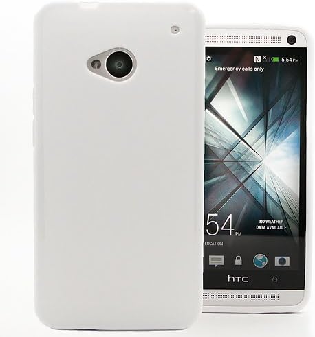 Hyperion HTC One Mini Matte Flexible TPU Case &amp; Screen Protector (Cover Compatible with ALL HTC One Mini Carriers / PO581)Hyperion Retail Packaging [2 Year Warranty] (White)