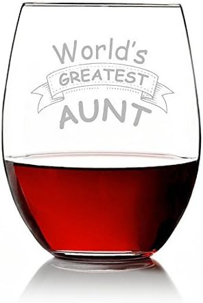 best aunt ever wine glass