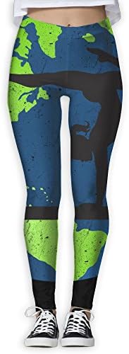 Green World Gymnastics Women's Tights Active Yoga Pants Workout Leggings S