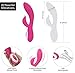 Pure Love G-Spot Silicone Rabbit Vibrator Pink, Rechargeable Clitoris Stimulator, Water-Resistant and Multi Function, Adult Sex Toy, Dual Stimulation