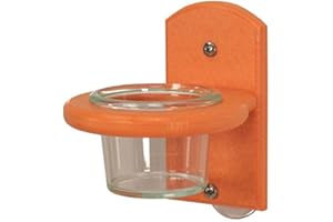 JCs Wildlife Orange Oriole Window Jelly Bird Feeder w/Removable Jelly Jar