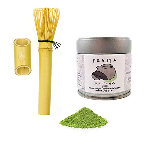 Freiya Matcha Tea Set, Green Tea Powder Authentic Ceremonial Grade
