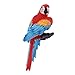 Fityle Life Size Colorful Parrot Sculpture Modern Yard Garden Zoo Ornament Decor