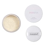 Longay PHOERA Powder Loose Face Powder Translucent Smooth Setting Foundation Makeup (A)