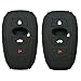 2Pcs Coolbestda Rubber Smart Key Fob Skin Jacket Protector Case Cover Holder for 2016 2017 Subaru Forester Sti 2017 Outback 2015 2016 XV Crosstrek Impreza 2014-2017 BRZ 2016 WRX Black primary
